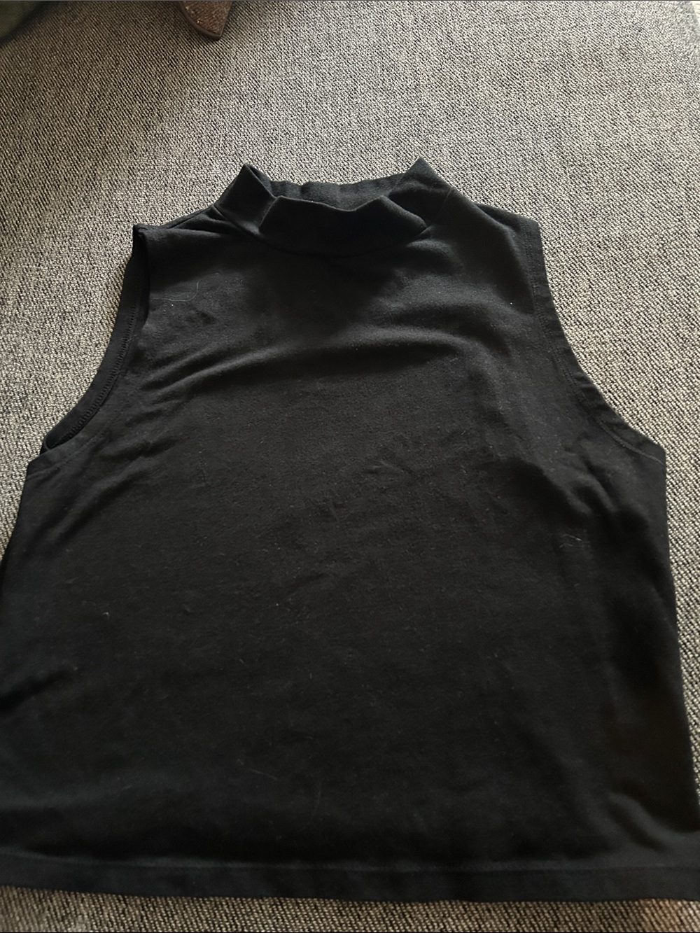 wild fable Black Sleeveless Mock Neck Tank